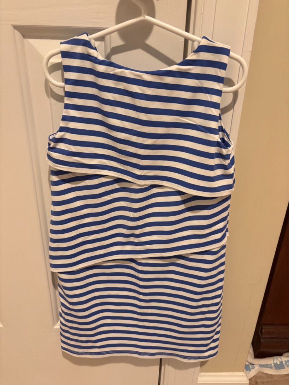 J.McLaughlin - Girls Blue/White Striped Dress - Size 6 - Picture 2 of 5